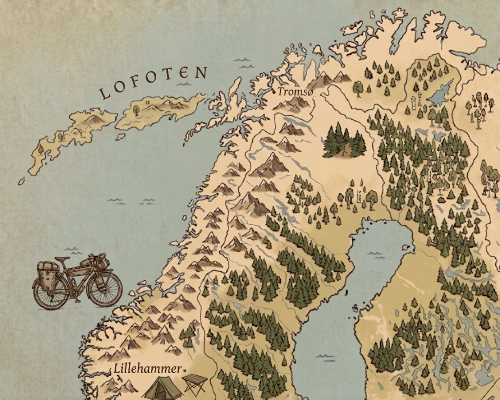 Nordic route map